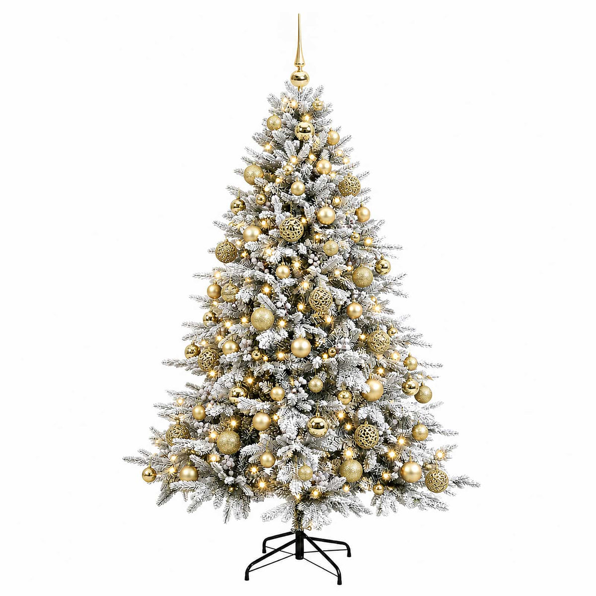 vidaXL Artificial Christmas Tree with Bauble 240 cm 300 LEDs