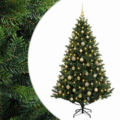 vidaXL Artificial Christmas Tree with Bauble 180 cm 300 LEDs