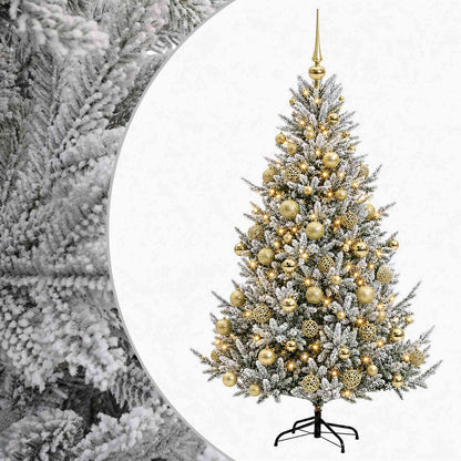 vidaXL Artificial Christmas Tree with Bauble 210 cm 300 LEDs
