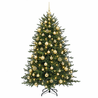 vidaXL Artificial Christmas Tree with Bauble 210 cm 300 LEDs