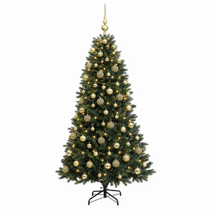 vidaXL Artificial Christmas Tree with Bauble 240 cm 300 LEDs