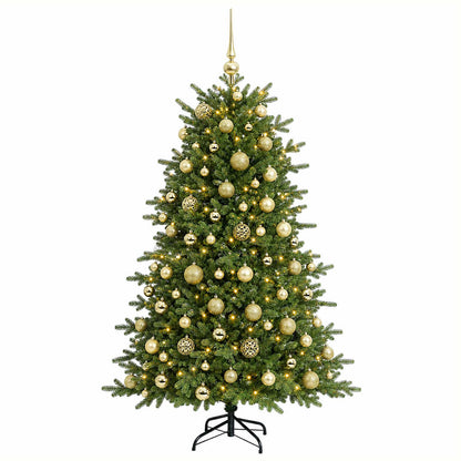 vidaXL Artificial Christmas Tree with Bauble 210 cm 300 LEDs