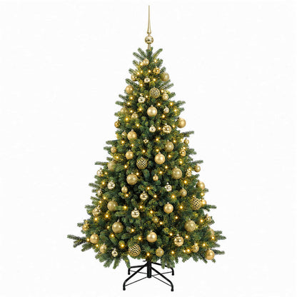 vidaXL Artificial Christmas Tree with Bauble 240 cm 300 LEDs