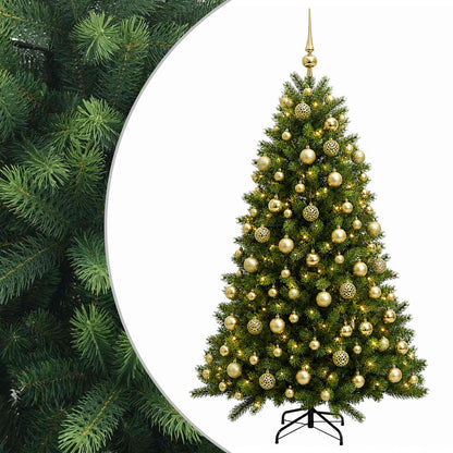 vidaXL Artificial Christmas Tree with Bauble 240 cm 300 LEDs