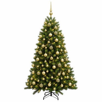 vidaXL Artificial Christmas Tree with Bauble 240 cm 300 LEDs