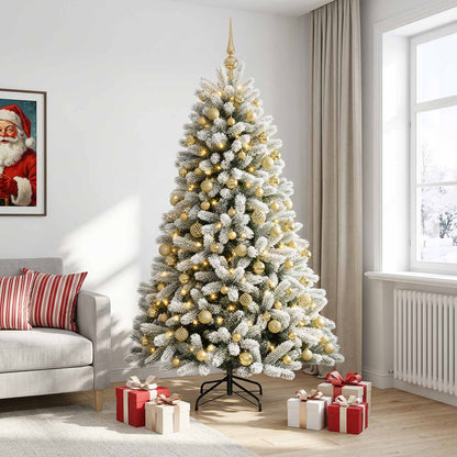 vidaXL Artificial Christmas Tree with Bauble 240 cm 300 LEDs