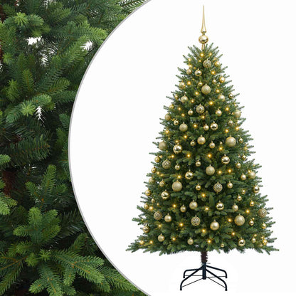 vidaXL Artificial Christmas Tree with Bauble 240 cm 300 LEDs