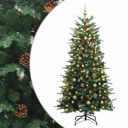 vidaXL Artificial Christmas Tree with Bauble 180 cm 300 LEDs