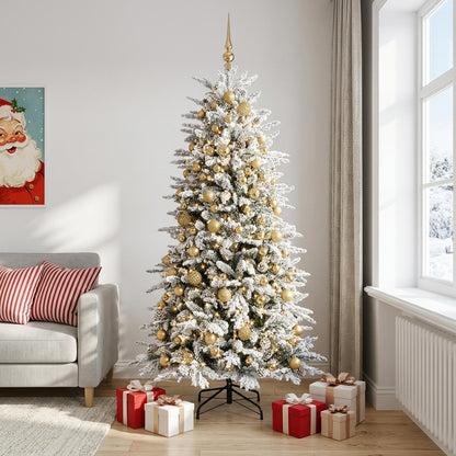 vidaXL Artificial Christmas Tree with Bauble 240 cm 300 LEDs