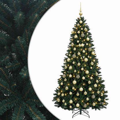 vidaXL Artificial Christmas Tree Dark Green with Bauble 240 cm