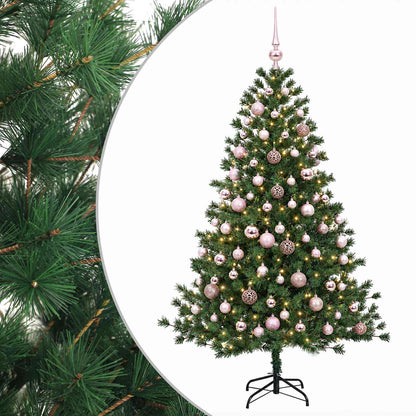 vidaXL Artificial Christmas Tree with Bauble 240 cm 300 LEDs