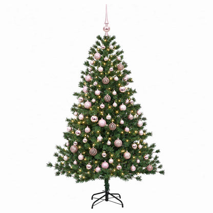 vidaXL Artificial Christmas Tree with Bauble 240 cm 300 LEDs