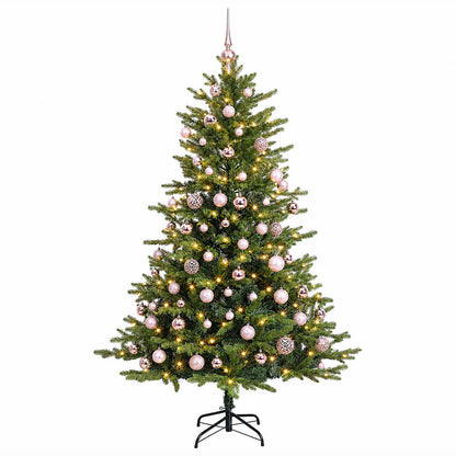 vidaXL Artificial Christmas Tree with Bauble 180 cm 300 LEDs