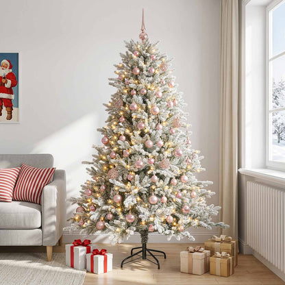 vidaXL Artificial Christmas Tree with Bauble 180 cm 300 LEDs