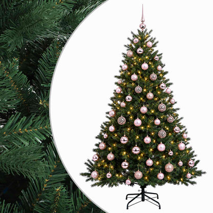 vidaXL Artificial Christmas Tree with Bauble 180 cm 300 LEDs