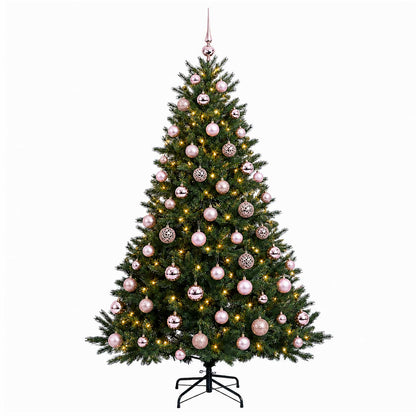 vidaXL Artificial Christmas Tree with Bauble 180 cm 300 LEDs
