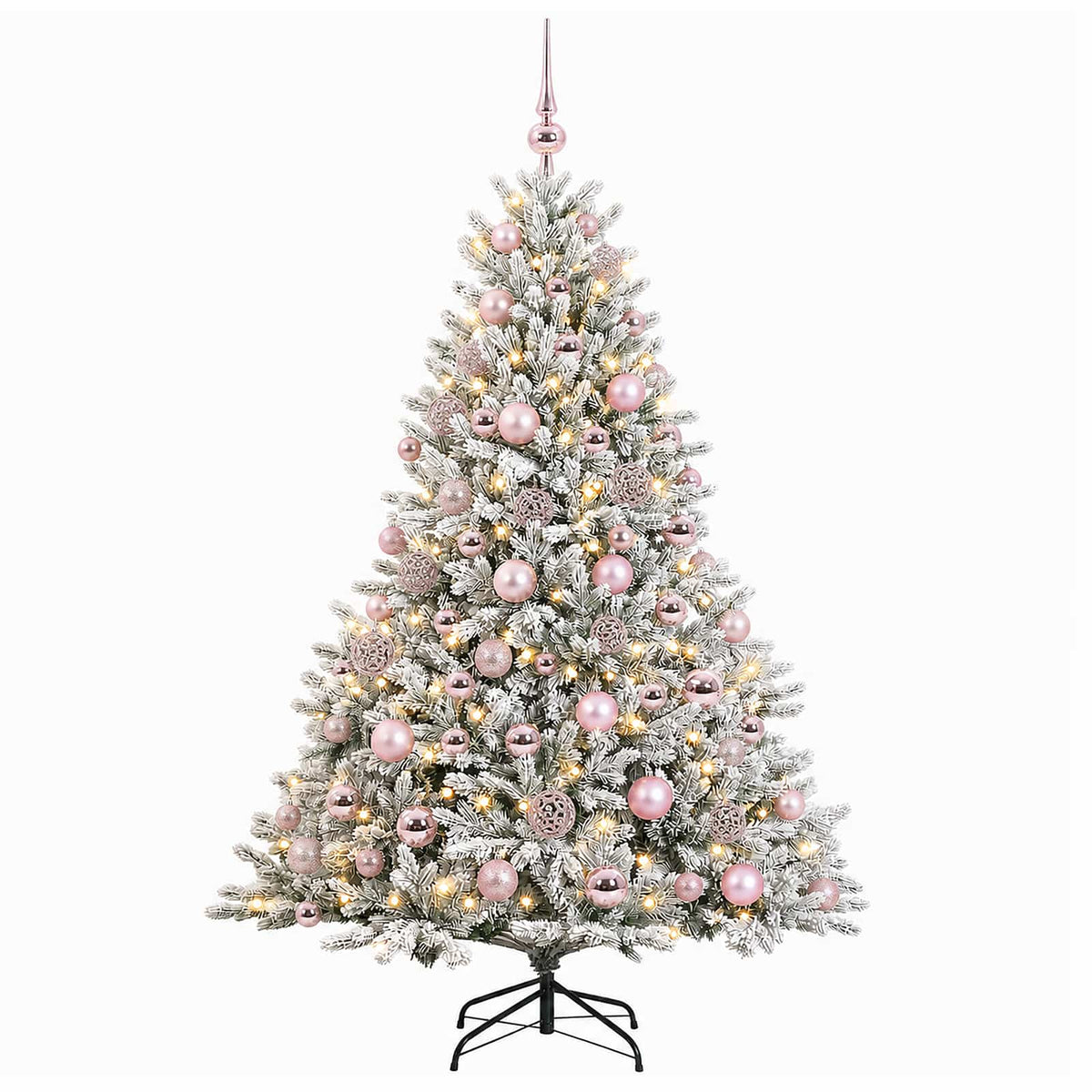 vidaXL Artificial Christmas Tree with Bauble 180 cm 300 LEDs