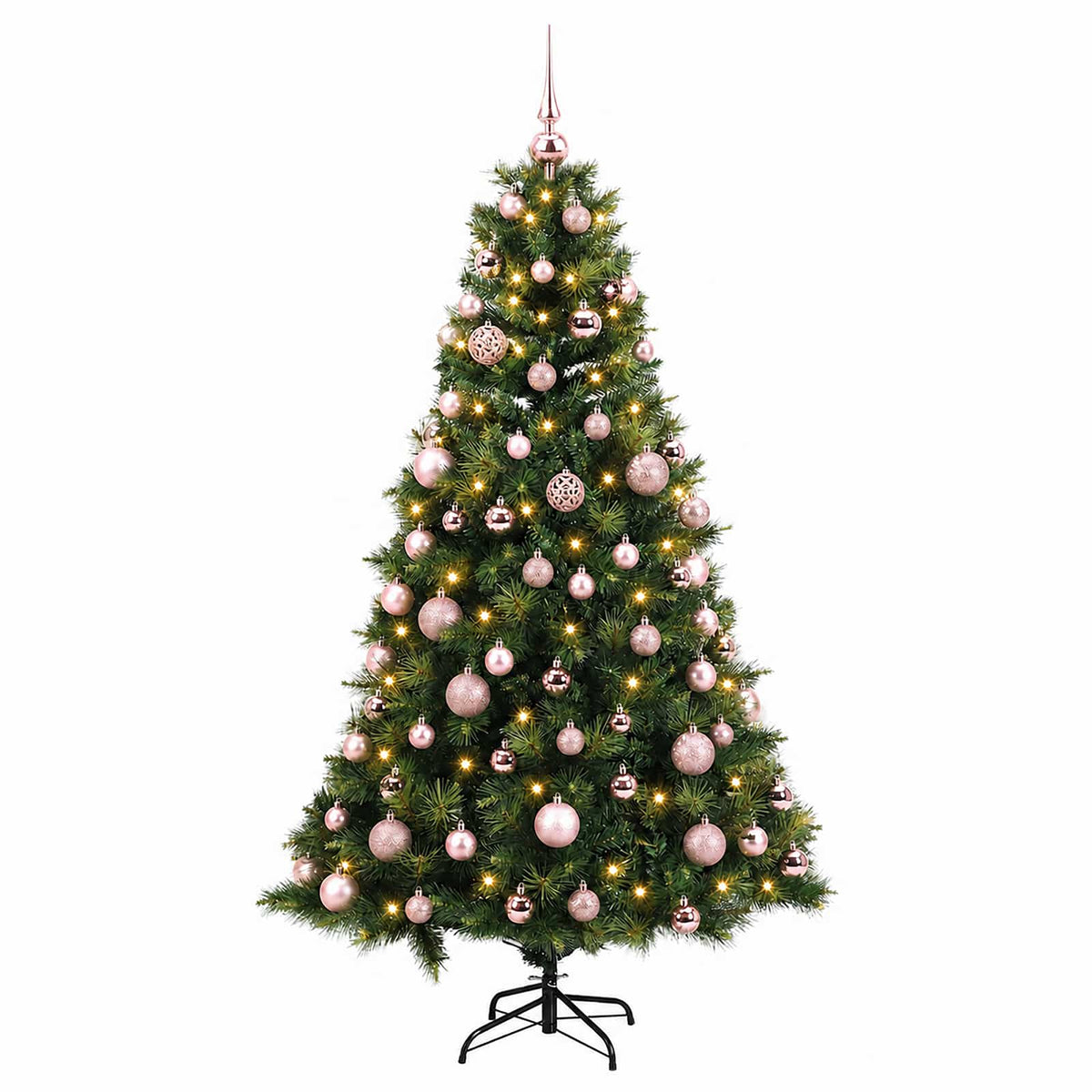 vidaXL Artificial Christmas Tree with Bauble 240 cm 300 LEDs