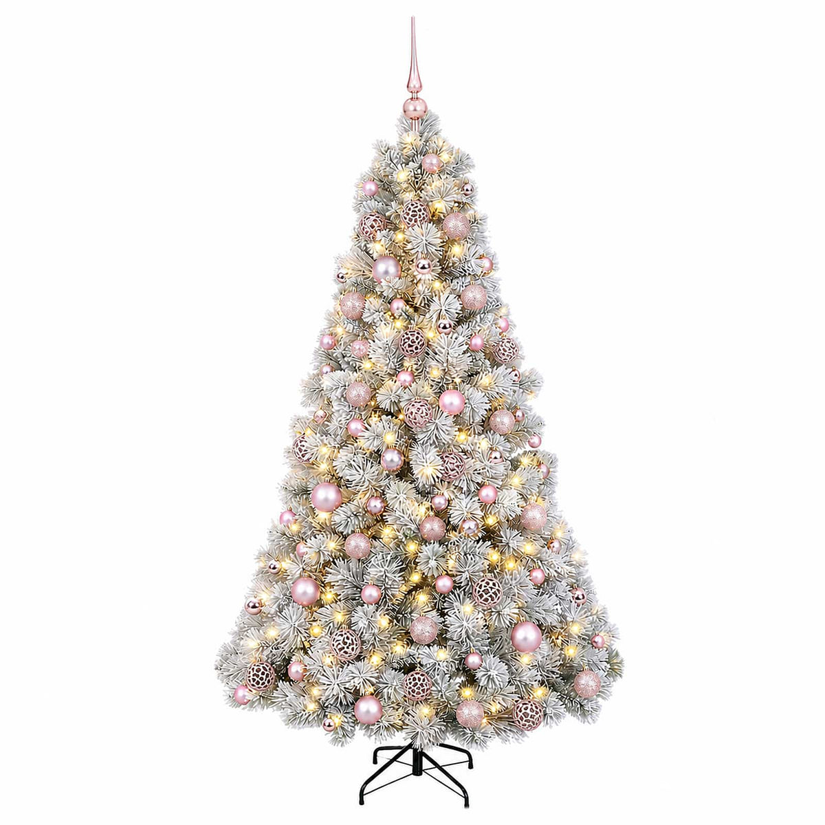 vidaXL Artificial Christmas Tree with Bauble 240 cm 300 LEDs