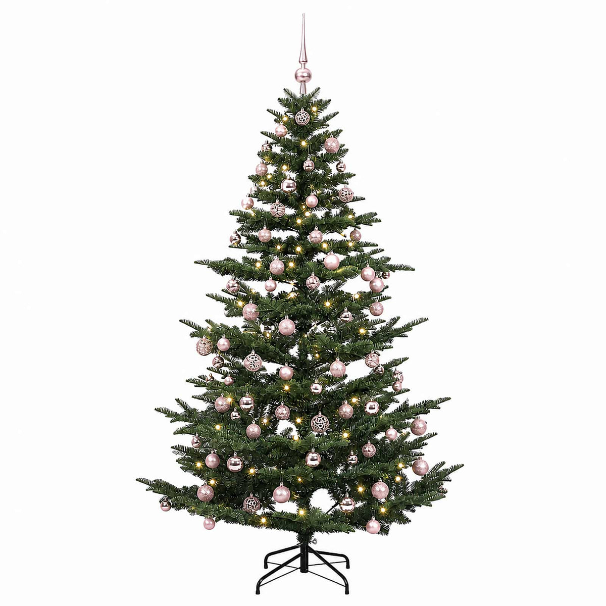 vidaXL Artificial Christmas Tree with Bauble 180 cm 300 LEDs