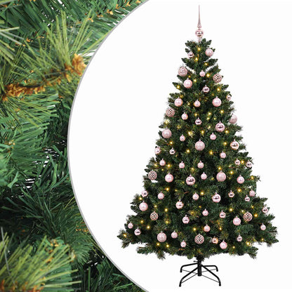 vidaXL Artificial Christmas Tree with Bauble 180 cm 300 LEDs