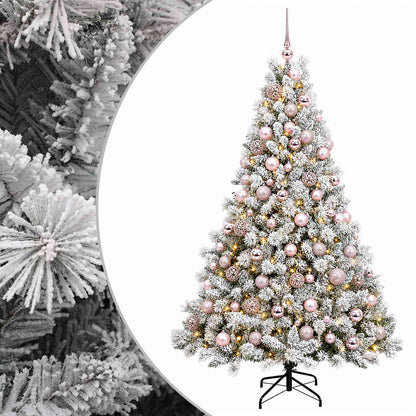 vidaXL Artificial Christmas Tree with Bauble 240 cm 300 LEDs