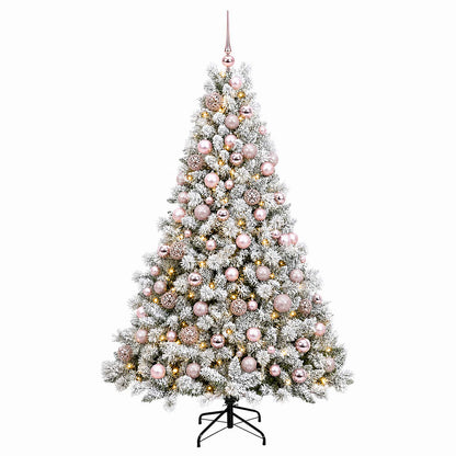 vidaXL Artificial Christmas Tree with Bauble 240 cm 300 LEDs