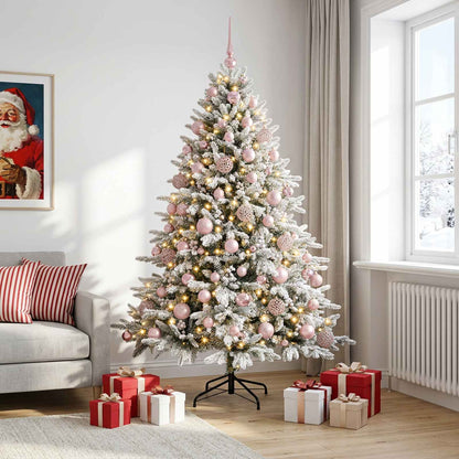 vidaXL Artificial Christmas Tree with Bauble 180 cm 300 LEDs