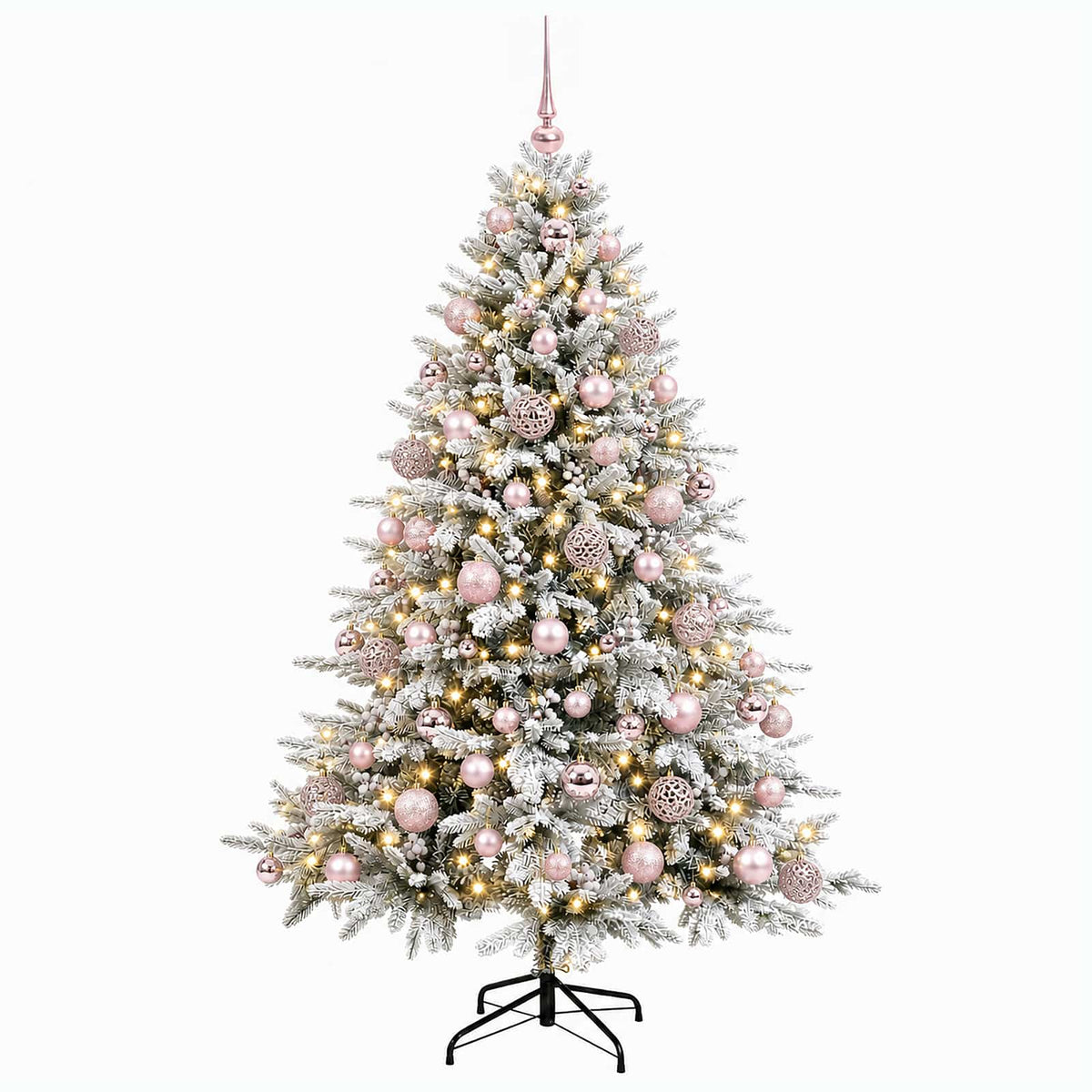 vidaXL Artificial Christmas Tree with Bauble 180 cm 300 LEDs