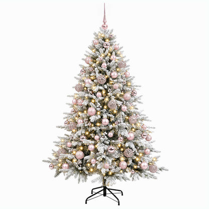 vidaXL Artificial Christmas Tree with Bauble 180 cm 300 LEDs