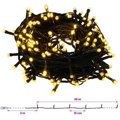 vidaXL Artificial Christmas Tree with Bauble 180 cm 300 LEDs