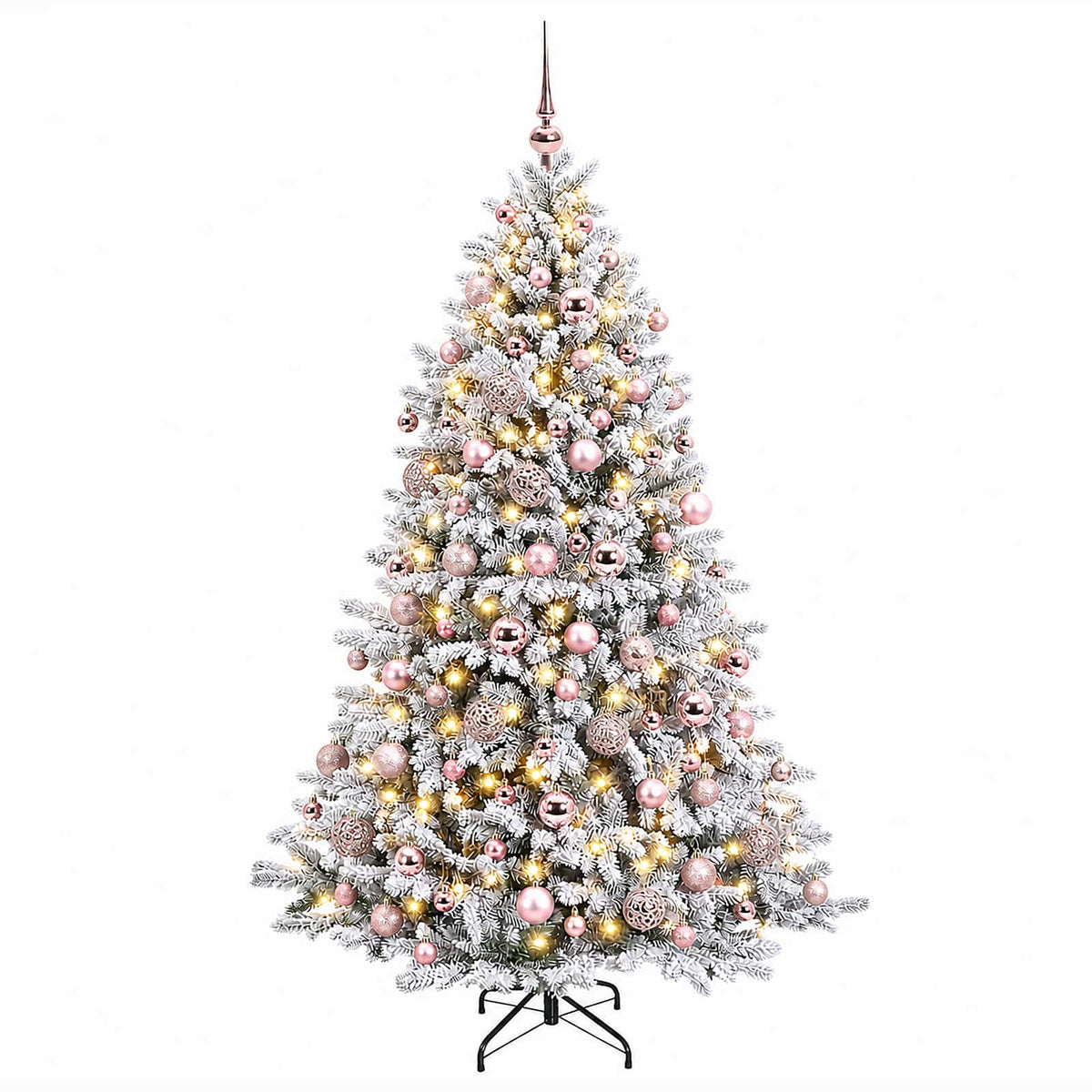 vidaXL Artificial Christmas Tree with Bauble 210 cm 300 LEDs