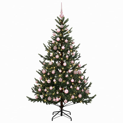 vidaXL Artificial Christmas Tree with Bauble 210 cm 300 LEDs