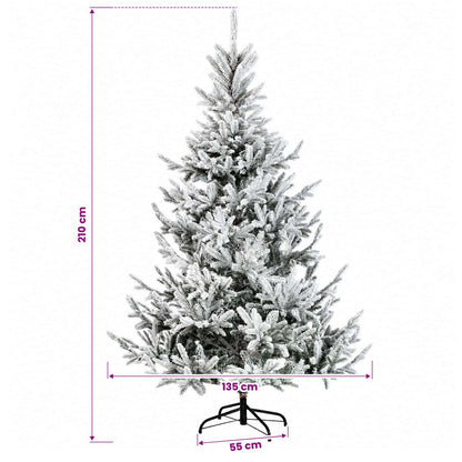 vidaXL Artificial Christmas Tree with Bauble 210 cm 300 LEDs