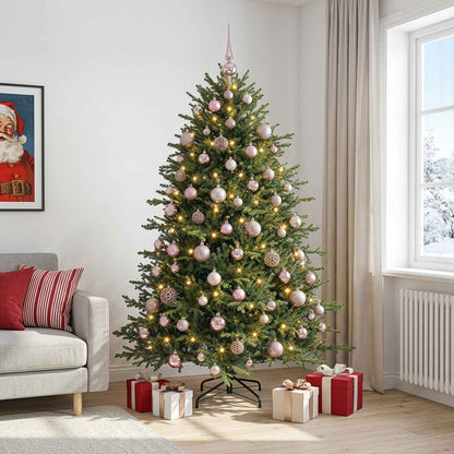 vidaXL Artificial Christmas Tree with Bauble 210 cm 300 LEDs