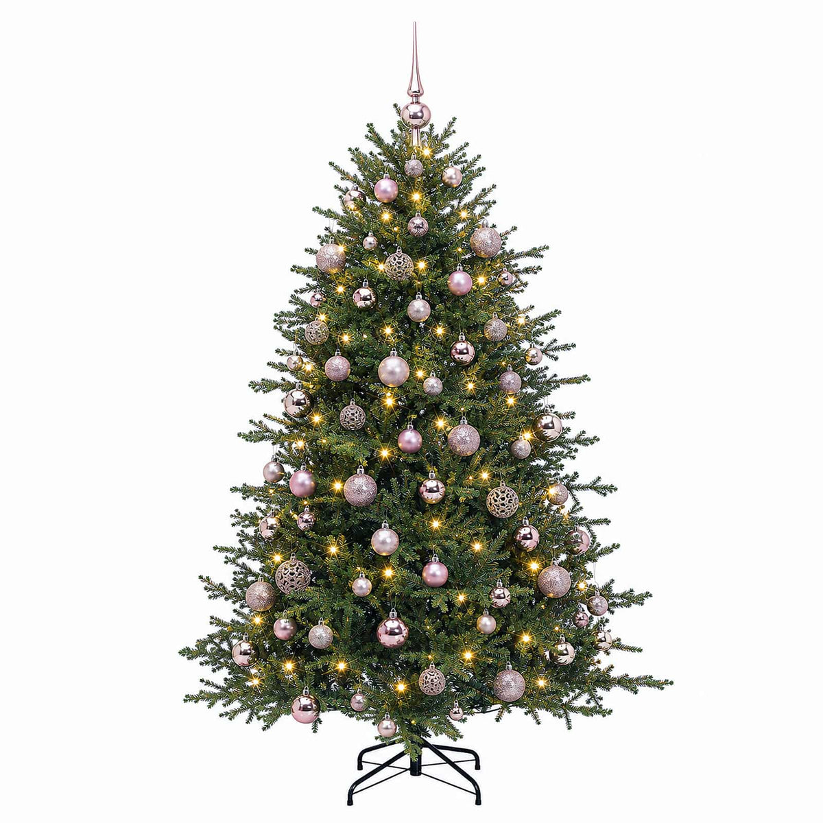 vidaXL Artificial Christmas Tree with Bauble 240 cm 300 LEDs