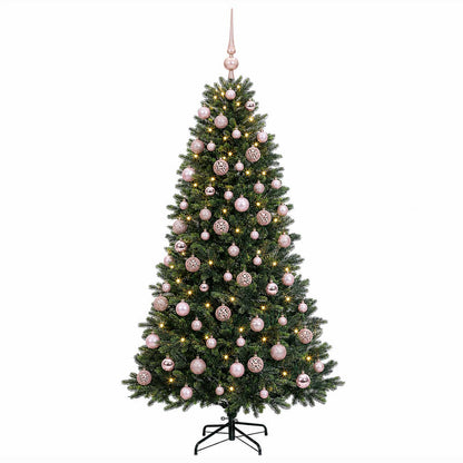 vidaXL Artificial Christmas Tree with Bauble 180 cm 300 LEDs
