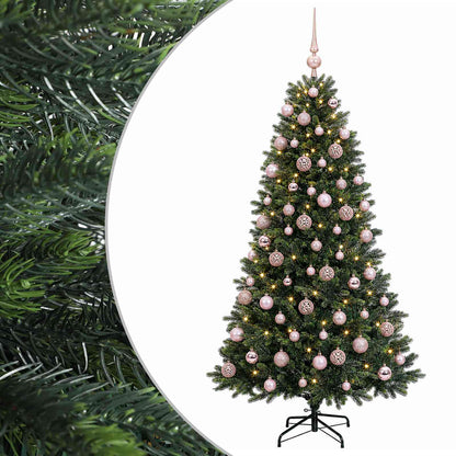 vidaXL Artificial Christmas Tree with Bauble 240 cm 300 LEDs