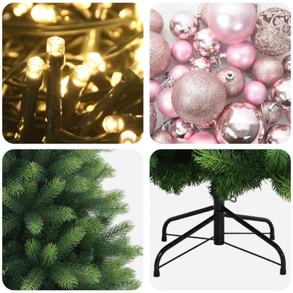 vidaXL Artificial Christmas Tree with Bauble 180 cm 300 LEDs