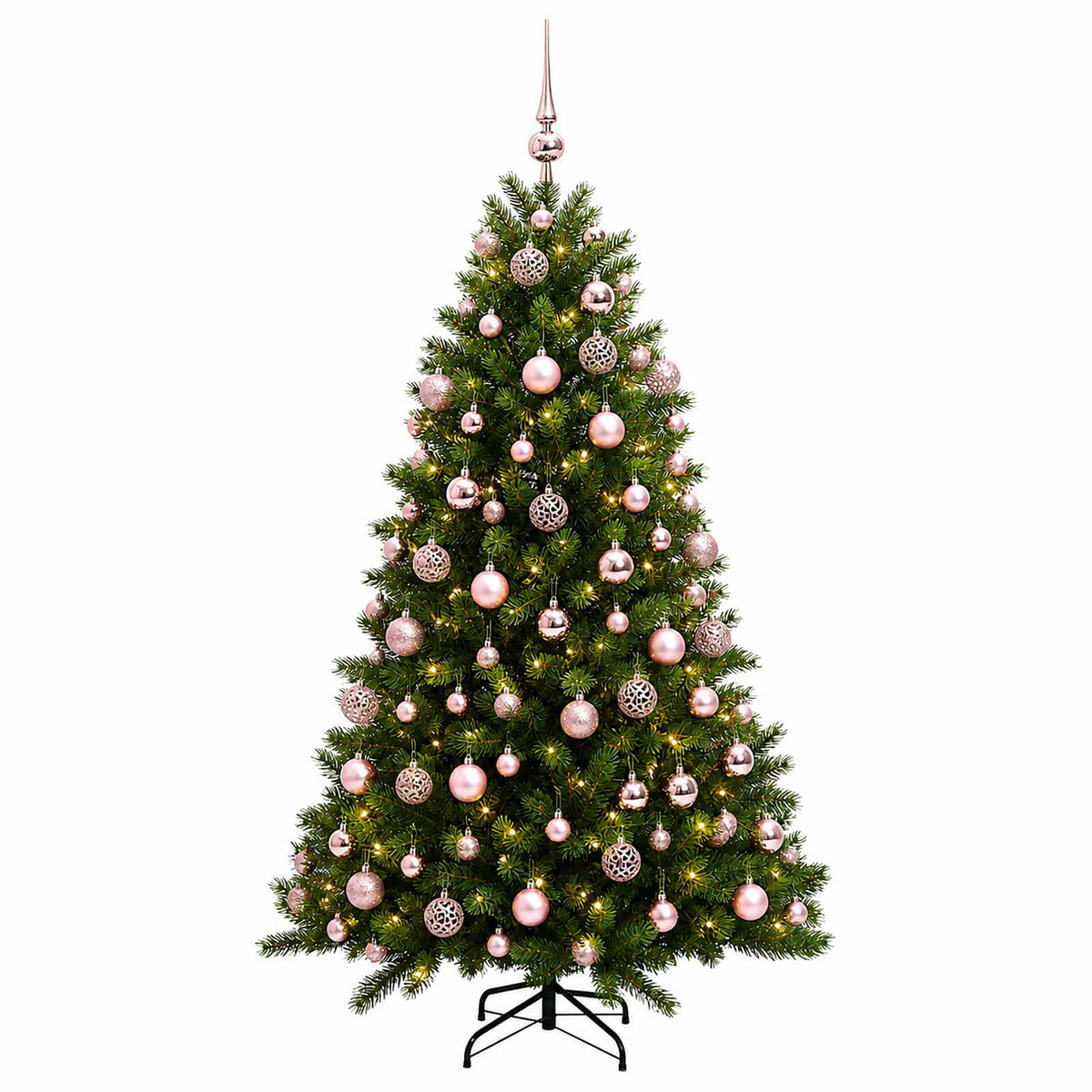 vidaXL Artificial Christmas Tree with Bauble 180 cm 300 LEDs