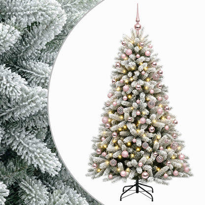 vidaXL Artificial Christmas Tree with Bauble 180 cm 300 LEDs