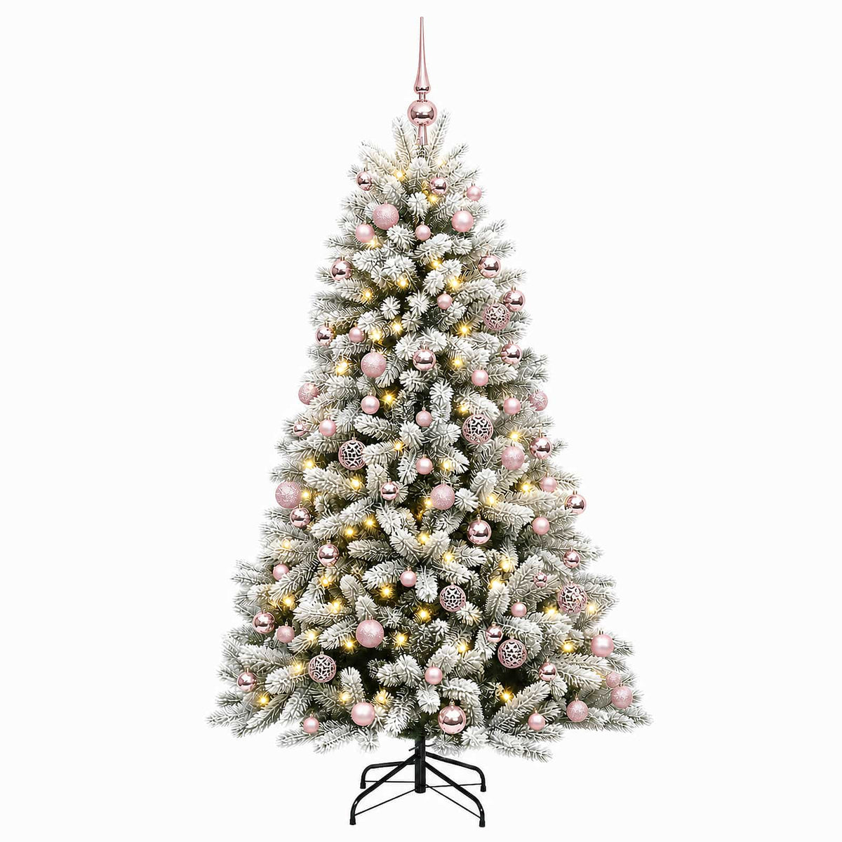 vidaXL Artificial Christmas Tree with Bauble 180 cm 300 LEDs