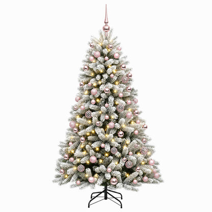 vidaXL Artificial Christmas Tree with Bauble 180 cm 300 LEDs