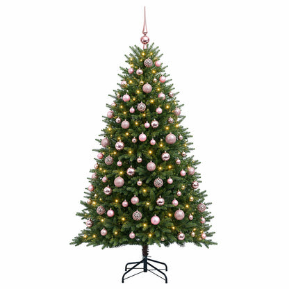 vidaXL Artificial Christmas Tree with Bauble 210 cm 300 LEDs