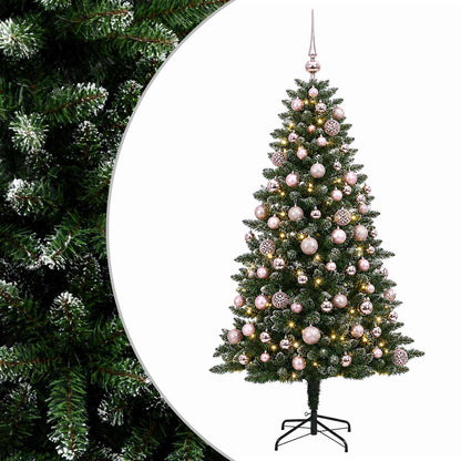 vidaXL Artificial Christmas Tree with Bauble 180 cm 300 LEDs