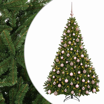vidaXL Artificial Christmas Tree Light Green with Baubles 240 cm