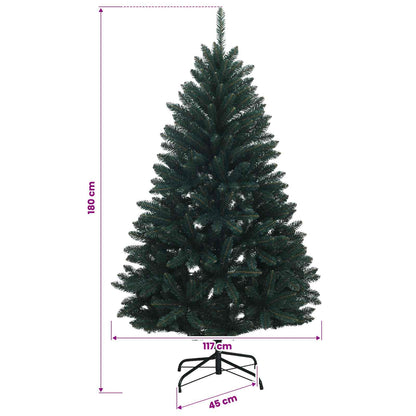 vidaXL Artificial Christmas Tree Dark Green with Baubles 180 cm