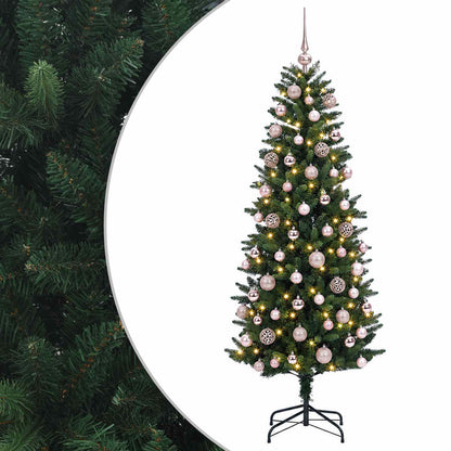vidaXL Artificial Christmas Tree with Bauble 180 cm 300 LEDs