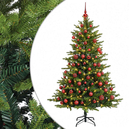 vidaXL Artificial Christmas Tree with Bauble 210 cm 300 LEDs