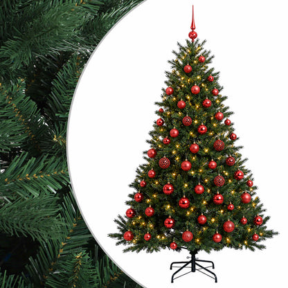 vidaXL Artificial Christmas Tree with Bauble 210 cm 300 LEDs